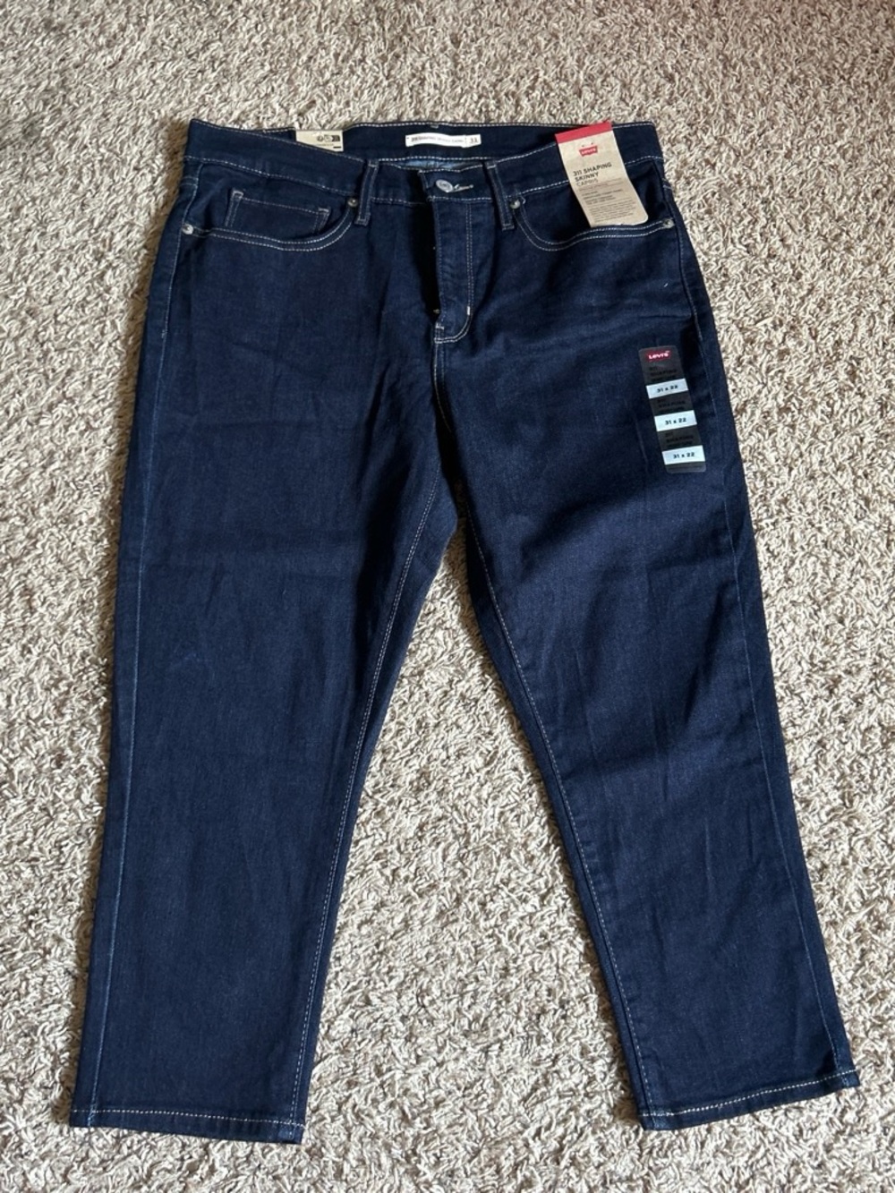 Levi's Men’s Slim Straight Dark Indigo Jeans